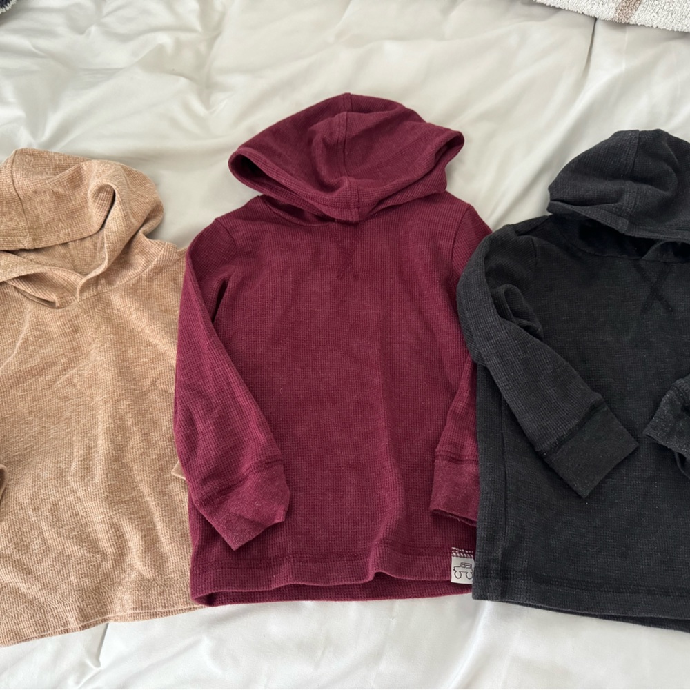 Set of 3,2t long sleeve with hood